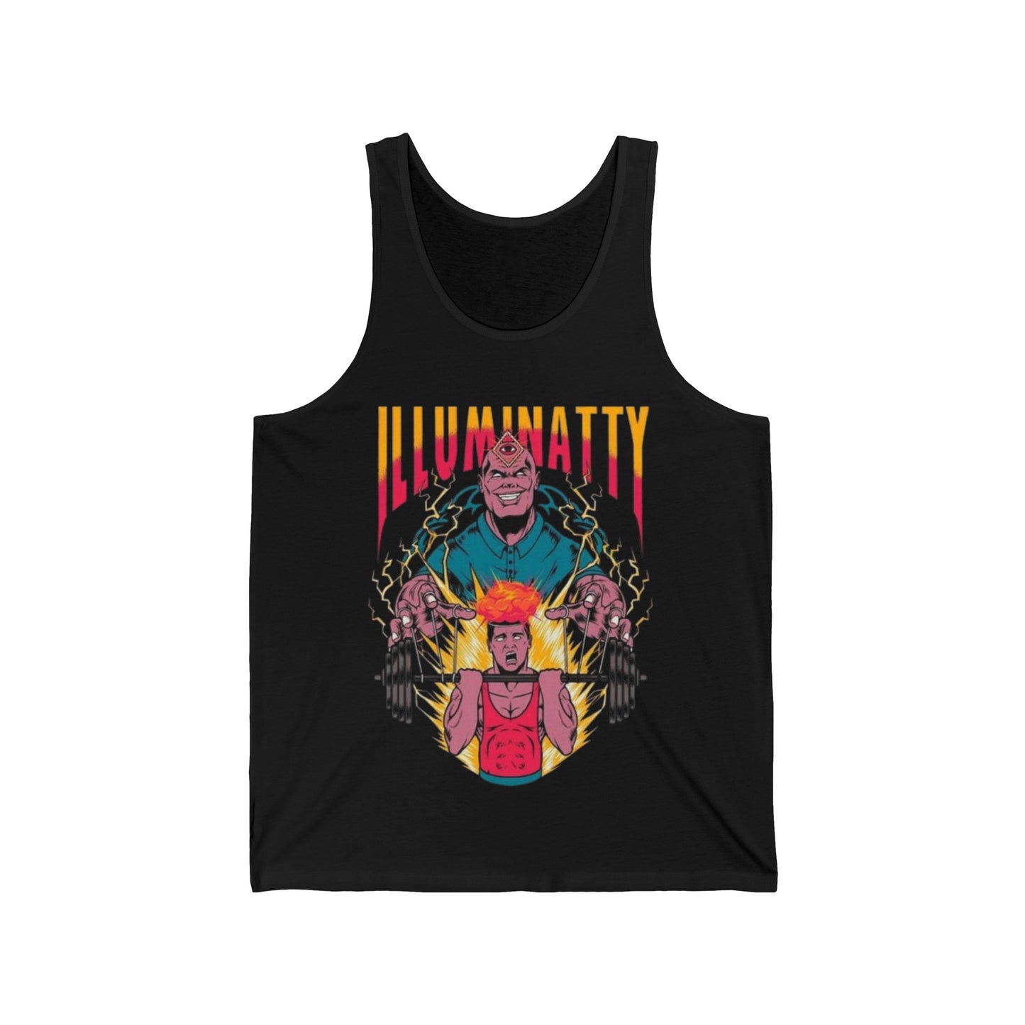 Illuminatty Tank Top - Funny Natty Gym Tanks Black Sleeveless Workout Shirts