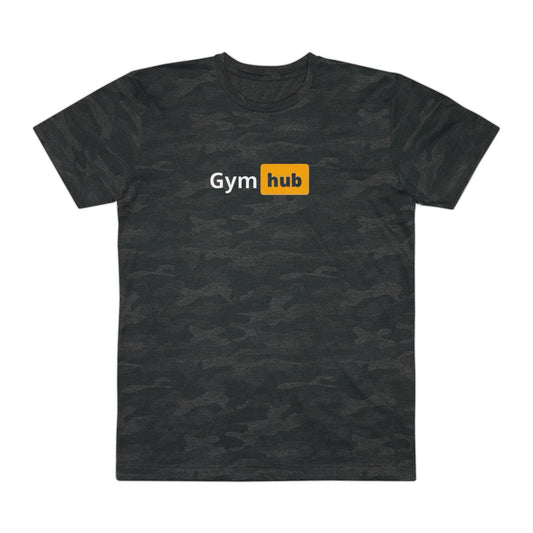 Gym Hub Black Camo Workout Tee Unisex Gym Shirt